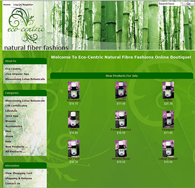 Eco-Centric.ca Screenshot